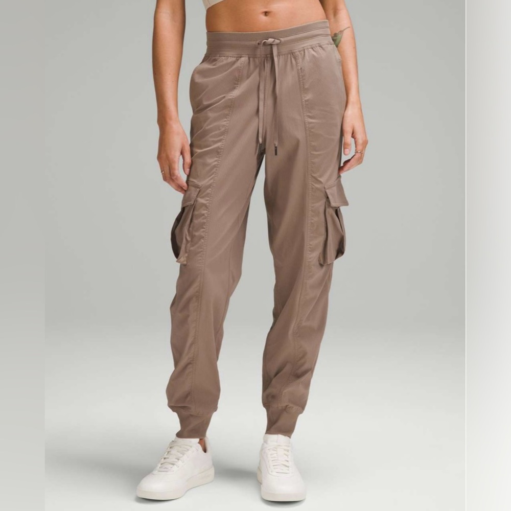 Lululemon Dance Studio Relaxed-Fit Mid-Rise Cargo Jogger - Taupetastic - Size S